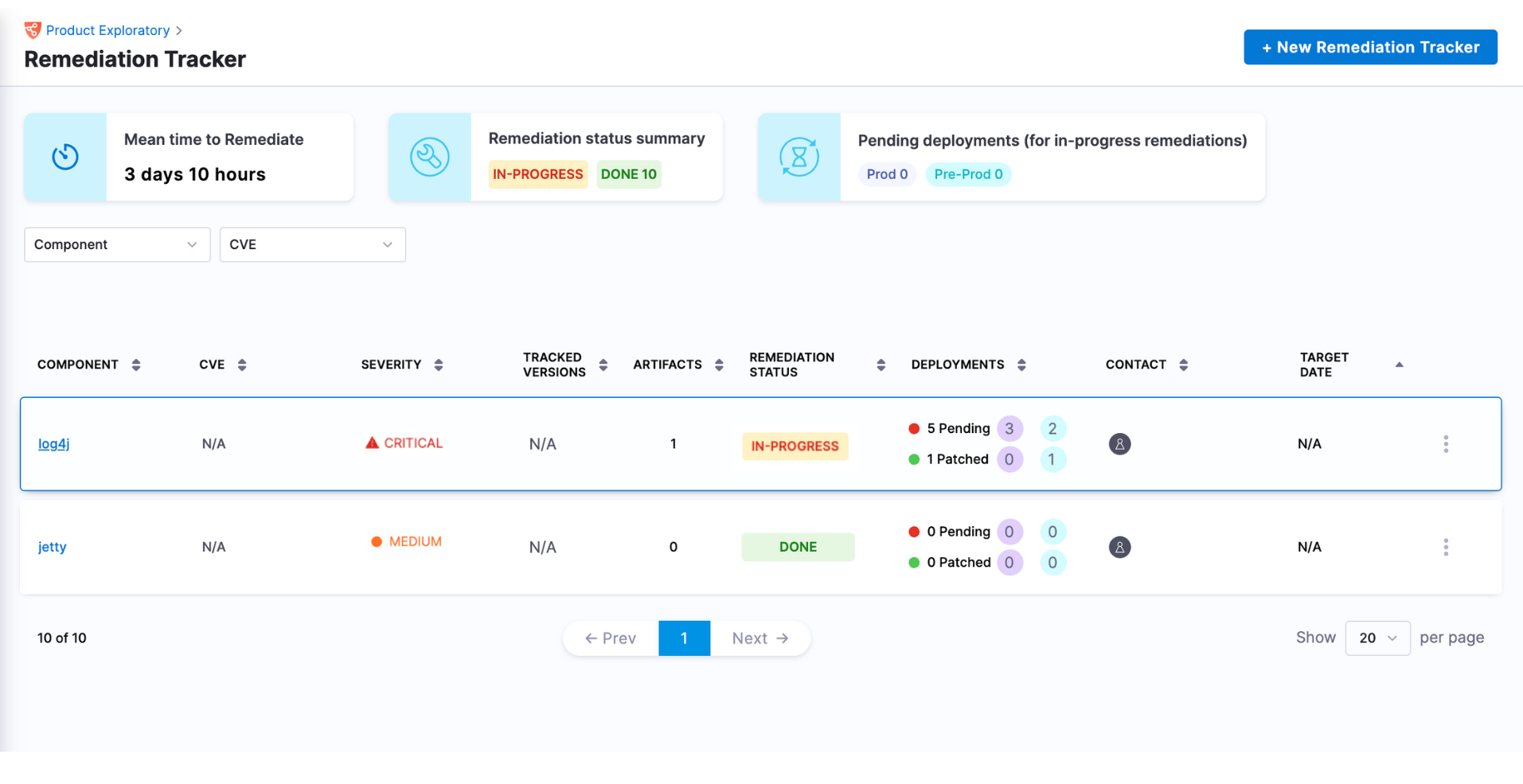 List tracker